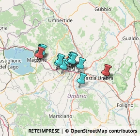 Mappa Via Sant'Ercolano, 06121 Perugia PG, Italia (8.54667)