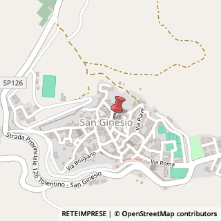 Mappa Piazza A. Gentili, 37, 62026 San Ginesio, Macerata (Marche)