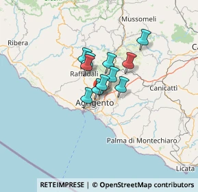 Mappa Piazza della Primavera, 92100 Agrigento AG, Italia (8.36)