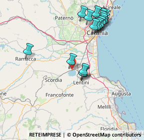 Mappa SS 385, 96016 Lentini SR, Italia (19.78895)