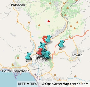 Mappa Via Mariano Rossi, 92100 Agrigento AG, Italia (2.92083)