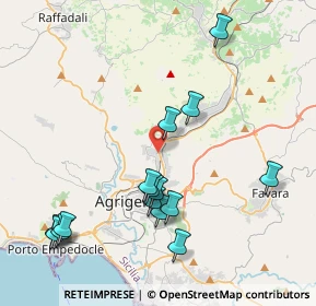 Mappa Via Mariano Rossi, 92100 Agrigento AG, Italia (4.966)