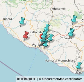 Mappa Via Mariano Rossi, 92100 Agrigento AG, Italia (13.76154)