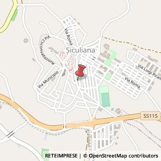 Mappa Via Guglielmo Marconi, 124, 92010 Siculiana, Agrigento (Sicilia)