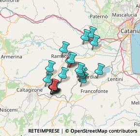 Mappa Via Cimarosa, 95046 Palagonia CT, Italia (11.7215)