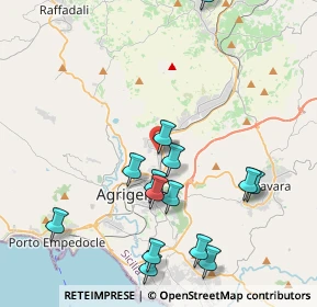 Mappa Via Ezio D'Errico, 92100 Agrigento AG, Italia (4.915)