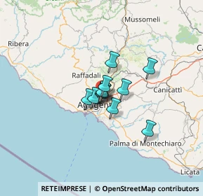 Mappa Via Ezio D'Errico, 92100 Agrigento AG, Italia (7.0025)