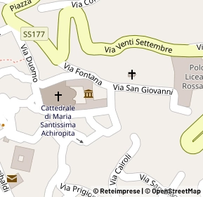 Mappa Via Arcivescovado, 87067 Rossano CS, Italia (0.07692)