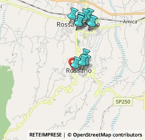 Mappa Via Seconda Acqua di Vale, 87067 Rossano CS, Italia (1.85417)