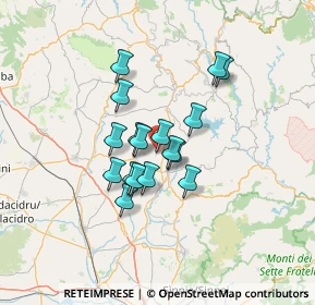 Mappa Via Umberto Daga, 09040 Selegas CA, Italia (10.53647)