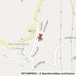 Mappa Via Croce, 32, 87069 San Demetrio Corone, Cosenza (Calabria)