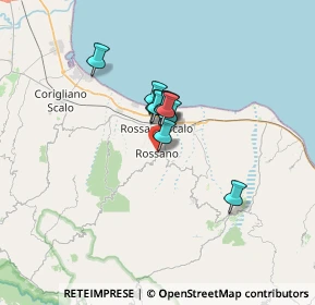 Mappa Via Vallone del Grano, 87067 Rossano CS, Italia (4.07545)