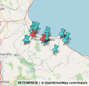 Mappa Via Giuseppe Rizzo, 87067 Rossano CS, Italia (9.6445)