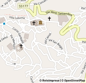 Mappa Via Prigioni, 87067 Rossano CS, Italia (0.11923)