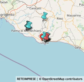 Mappa Via F. Re Grillo, 92027 Licata AG, Italia (8.14429)