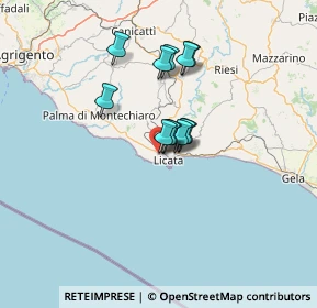 Mappa Via F. Re Grillo, 92027 Licata AG, Italia (10.04667)