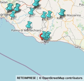 Mappa Via F. Re Grillo, 92027 Licata AG, Italia (23.49842)
