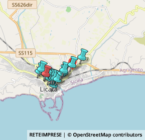 Mappa Via Don Luigi Sturzo, 92027 Licata AG, Italia (1.418)