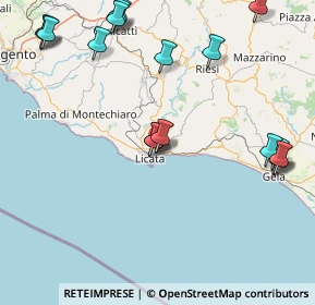 Mappa Via Aldo Moro, 92027 Licata AG, Italia (23.51222)