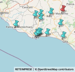 Mappa Via Aldo Moro, 92027 Licata AG, Italia (14.11462)