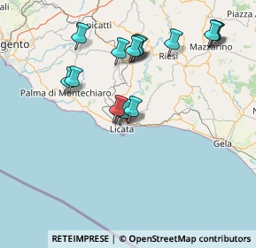 Mappa Via Aldo Moro, 92027 Licata AG, Italia (16.74125)