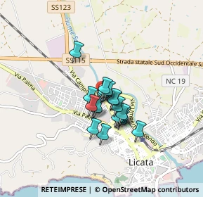 Mappa Via Vincenzo, 92100 Licata AG, Italia (0.5555)