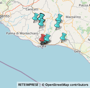 Mappa Strada statale 115 km 233, 92027 Licata AG, Italia (9.93813)