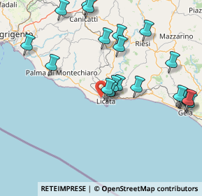 Mappa Strada Comunale Donna Vannina, 92027 Licata AG, Italia (20.1255)