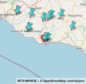 Mappa Strada Comunale Donna Vannina, 92027 Licata AG, Italia (16.93077)