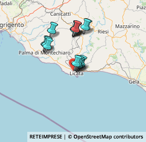 Mappa Strada Comunale Donna Vannina, 92027 Licata AG, Italia (12.471)