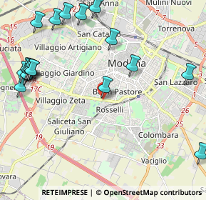 Mappa Viale G. Amendola, 41125 Modena MO, Italia (2.86278)