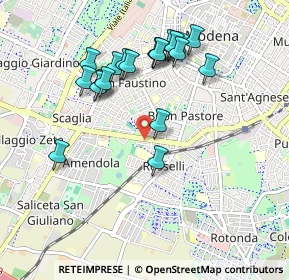 Mappa Viale G. Amendola, 41125 Modena MO, Italia (0.9455)