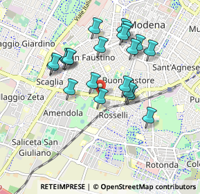 Mappa Viale G. Amendola, 41125 Modena MO, Italia (0.8435)