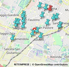 Mappa Viale G. Amendola, 41125 Modena MO, Italia (1.035)
