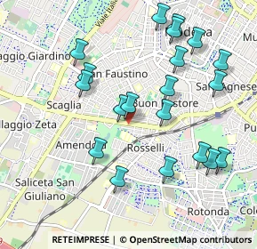 Mappa Viale G. Amendola, 41125 Modena MO, Italia (1.058)