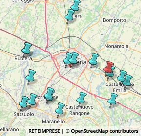 Mappa Viale G. Amendola, 41125 Modena MO, Italia (9.77)