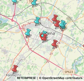 Mappa Viale G. Amendola, 41125 Modena MO, Italia (4.86067)