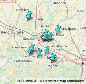 Mappa Viale G. Amendola, 41125 Modena MO, Italia (10.90615)