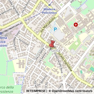 Mappa Via Vignolese, 486, 41125 Modena, Modena (Emilia Romagna)