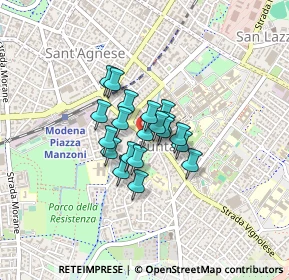 Mappa Via Federico Confalonieri, 41125 Modena MO, Italia (0.243)