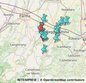 Mappa Via Valentino Lanzi, 42020 Quattro Castella RE, Italia (8.94769)