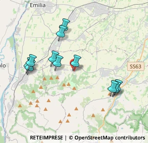 Mappa Via Valentino Lanzi, 42020 Quattro Castella RE, Italia (3.79818)