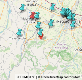 Mappa Via Valentino Lanzi, 42020 Quattro Castella RE, Italia (10.409)