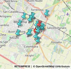 Mappa Via Ennio Carando, 41125 Modena MO, Italia (1.16)