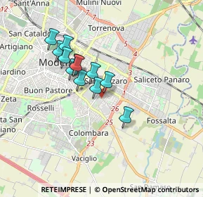 Mappa Via Ennio Carando, 41125 Modena MO, Italia (1.41083)