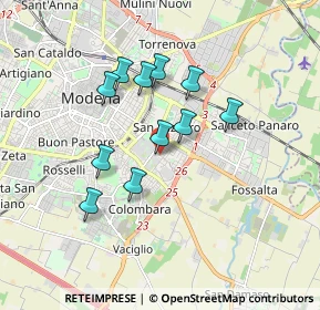 Mappa Via Ennio Carando, 41125 Modena MO, Italia (1.47636)