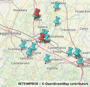 Mappa Via Ennio Carando, 41125 Modena MO, Italia (15.06588)