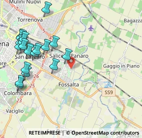 Mappa Stradello Romano, 41122 Modena MO, Italia (2.525)