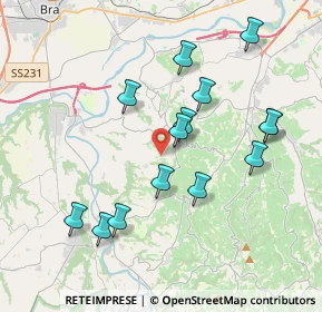 Mappa Regione Serra Denari, 12064 La Morra CN, Italia (3.83357)