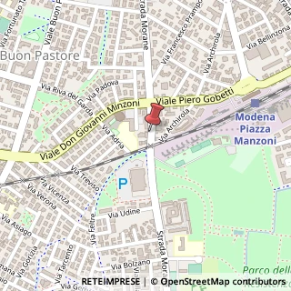 Mappa Strada Morane, 202, 41125 Modena, Modena (Emilia Romagna)